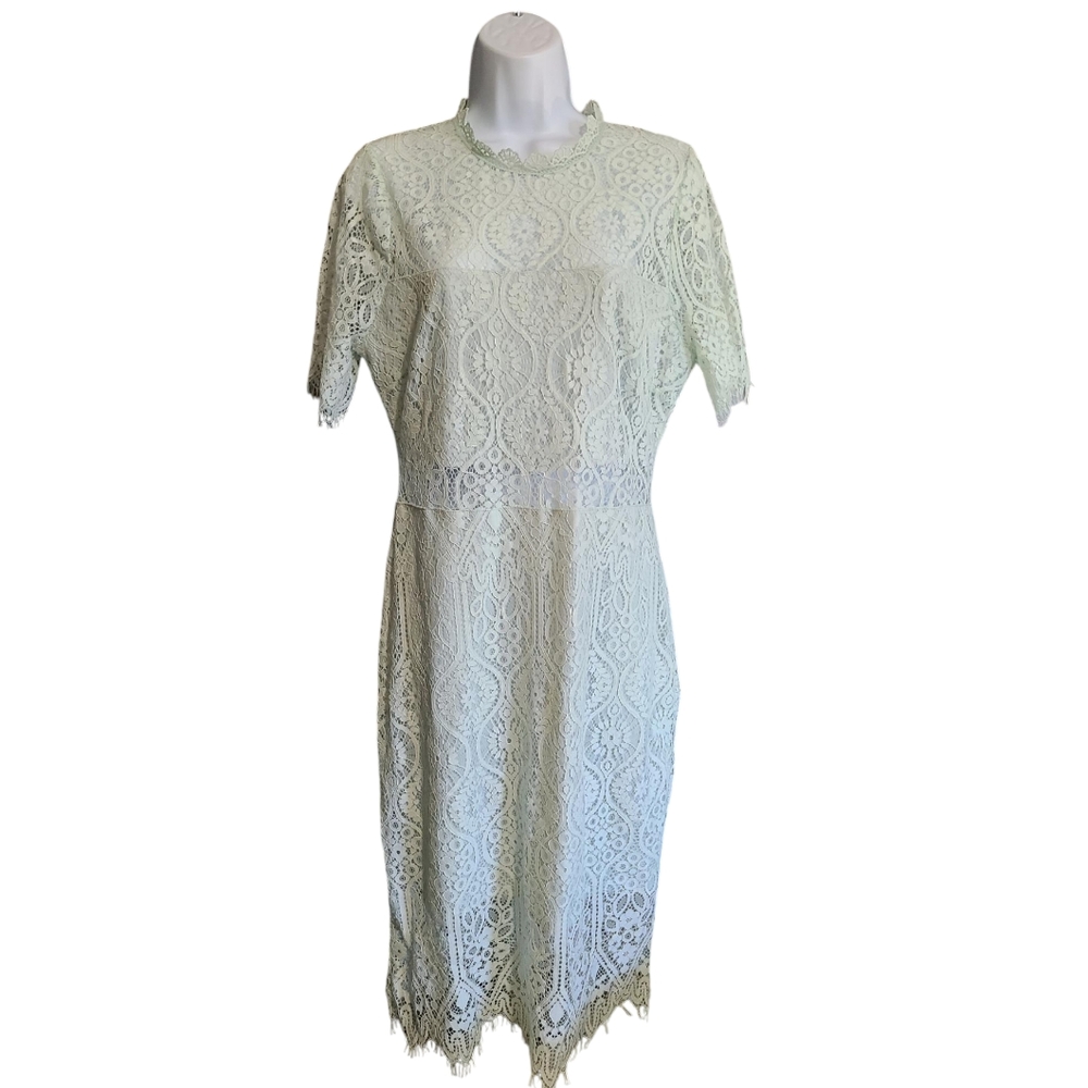 LULUS lace overlay dress L - Picture 2 of 11